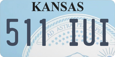 KS license plate 511IUI