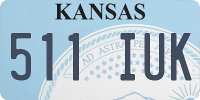 KS license plate 511IUK