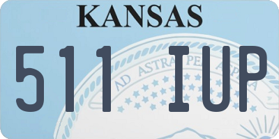 KS license plate 511IUP