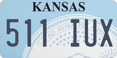 KS license plate 511IUX