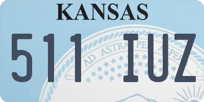 KS license plate 511IUZ