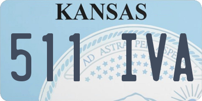 KS license plate 511IVA