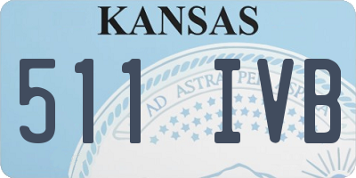 KS license plate 511IVB