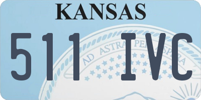 KS license plate 511IVC