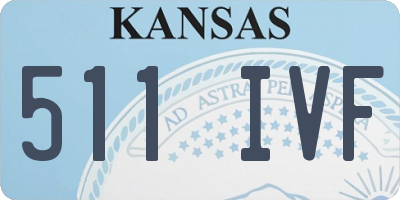 KS license plate 511IVF