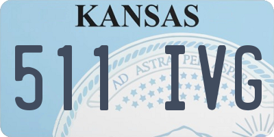 KS license plate 511IVG