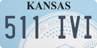 KS license plate 511IVI