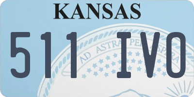 KS license plate 511IVO