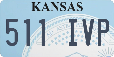KS license plate 511IVP