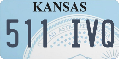 KS license plate 511IVQ