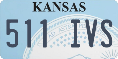 KS license plate 511IVS