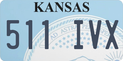 KS license plate 511IVX