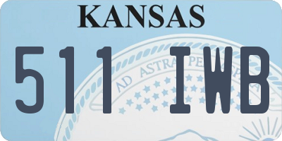 KS license plate 511IWB