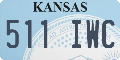 KS license plate 511IWC