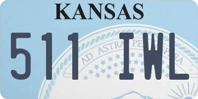 KS license plate 511IWL
