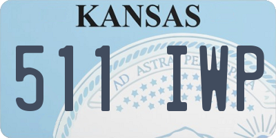 KS license plate 511IWP