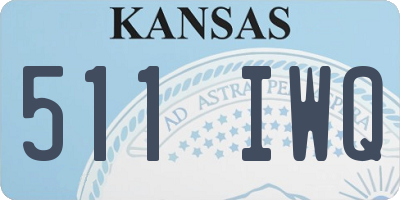 KS license plate 511IWQ