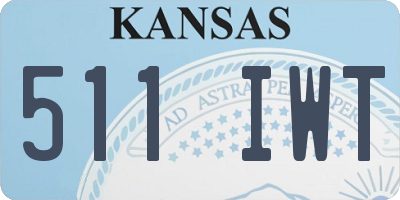 KS license plate 511IWT