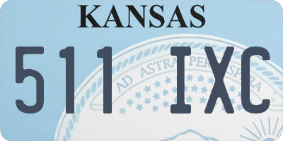 KS license plate 511IXC