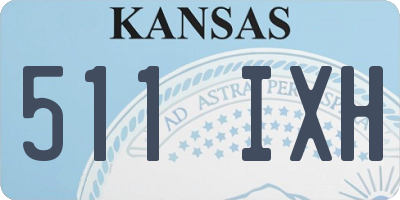 KS license plate 511IXH