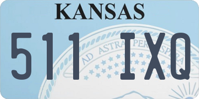 KS license plate 511IXQ