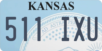 KS license plate 511IXU
