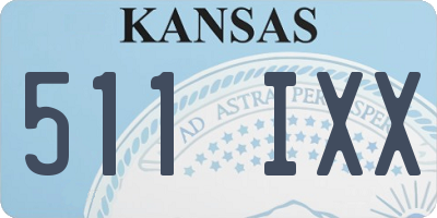 KS license plate 511IXX