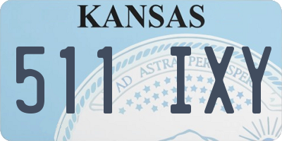 KS license plate 511IXY