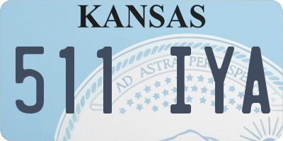 KS license plate 511IYA