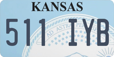 KS license plate 511IYB