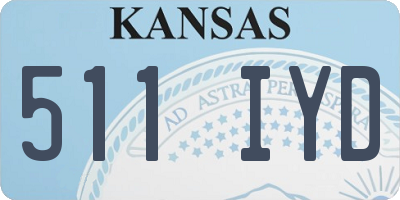 KS license plate 511IYD