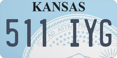 KS license plate 511IYG