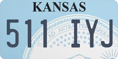 KS license plate 511IYJ