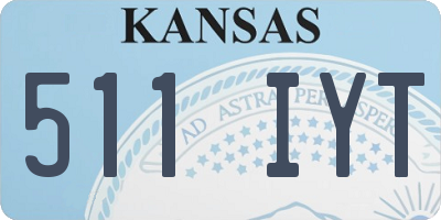 KS license plate 511IYT