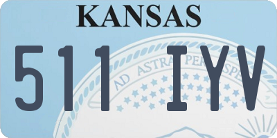 KS license plate 511IYV