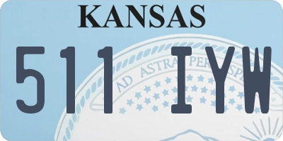 KS license plate 511IYW