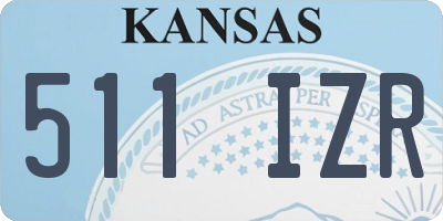 KS license plate 511IZR