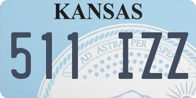 KS license plate 511IZZ