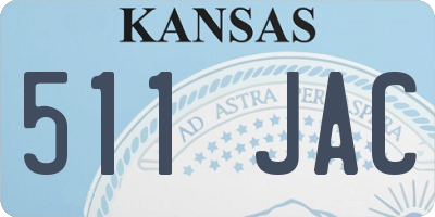 KS license plate 511JAC