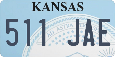 KS license plate 511JAE