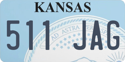 KS license plate 511JAG