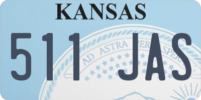 KS license plate 511JAS