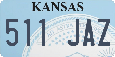 KS license plate 511JAZ