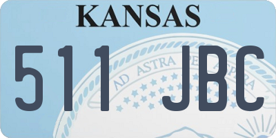 KS license plate 511JBC