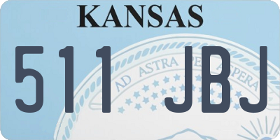 KS license plate 511JBJ