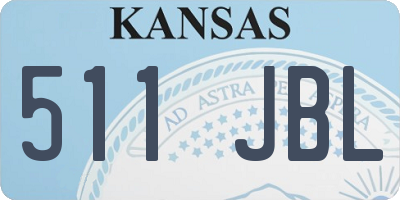 KS license plate 511JBL