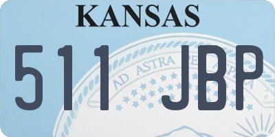 KS license plate 511JBP