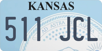 KS license plate 511JCL
