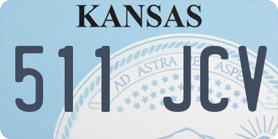 KS license plate 511JCV