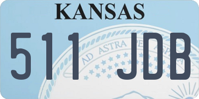 KS license plate 511JDB